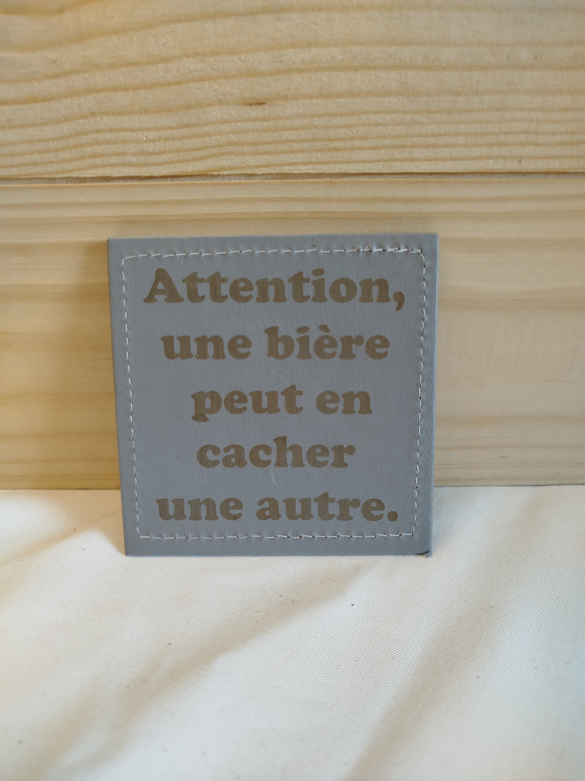 Dessous de Verre en Cuir  Gravés au Laser - Collection Artisanale (Modèles au choix)