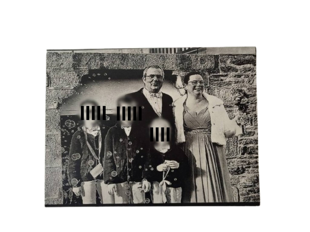 Toile Photo Gravée au Laser - Portrait Personnalisé (30x40 cm)
