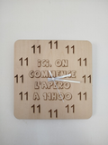 Horloge Artisanale Bois "L'Heure de l'Apéro" - 20cm