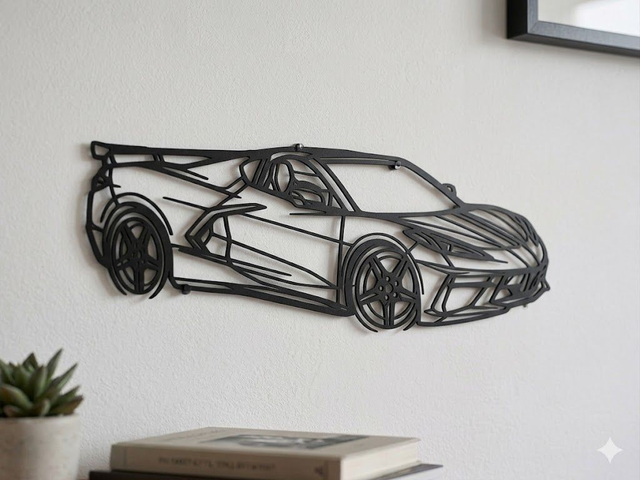 Silhouette Murale Supercar